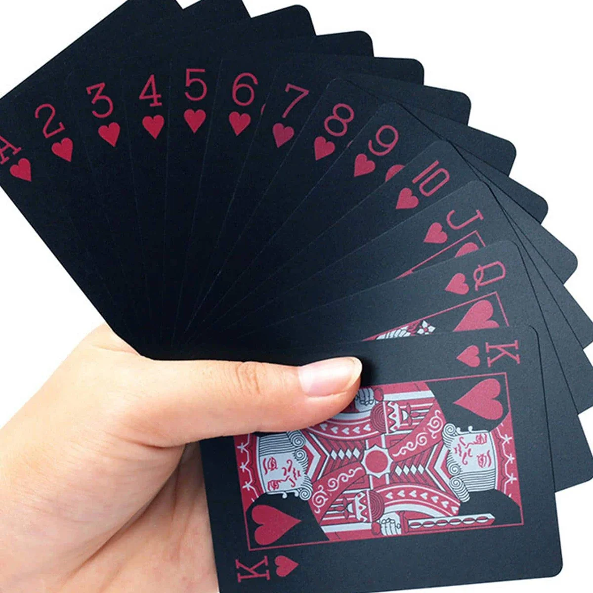 Card waterproof Black Matte Playing black plastic card board game card 54pcs/set playing cards plastic playing cards