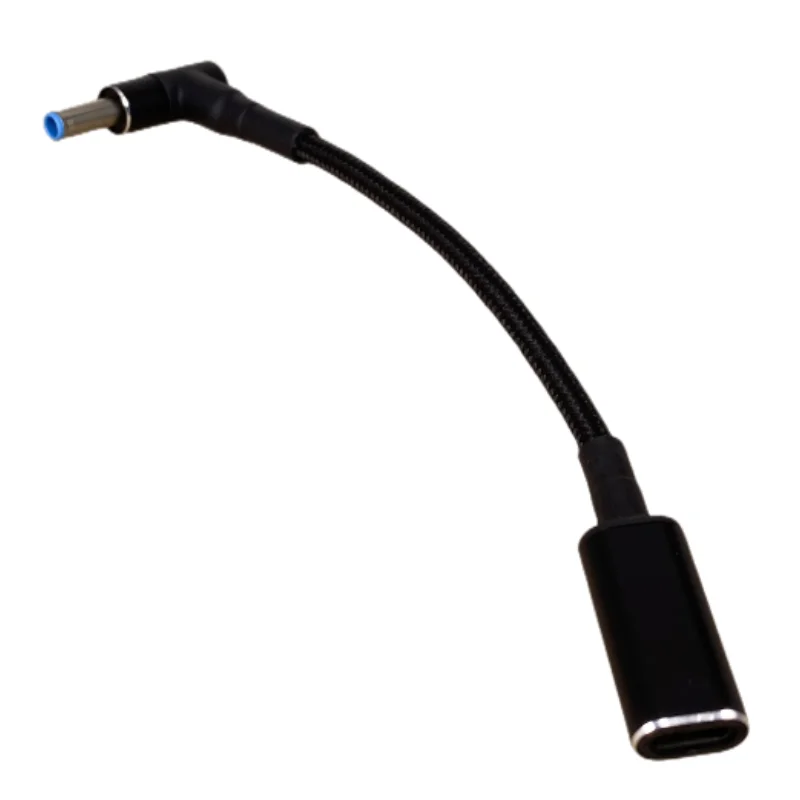 Hp ProBook 430 G3 450 G3 455 G3 470 G3 440 용 USB C타입 수 DC 플러그 3A 컨버터 노트북 충전 케이블 코드, 16cm, 4.5x3.0mm