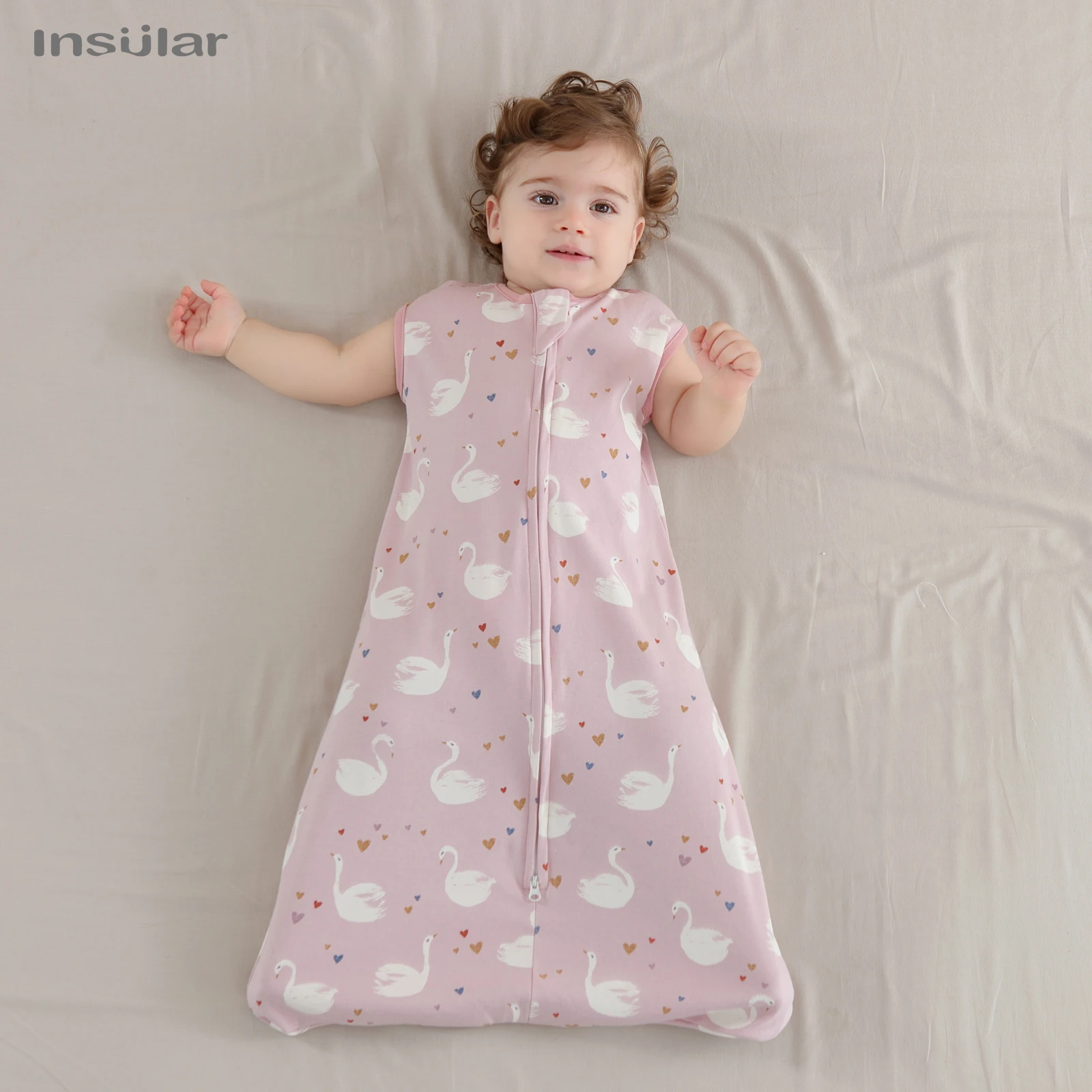 Sleeveless Vest Baby Sleeping Bag Cotton Thin Breathable