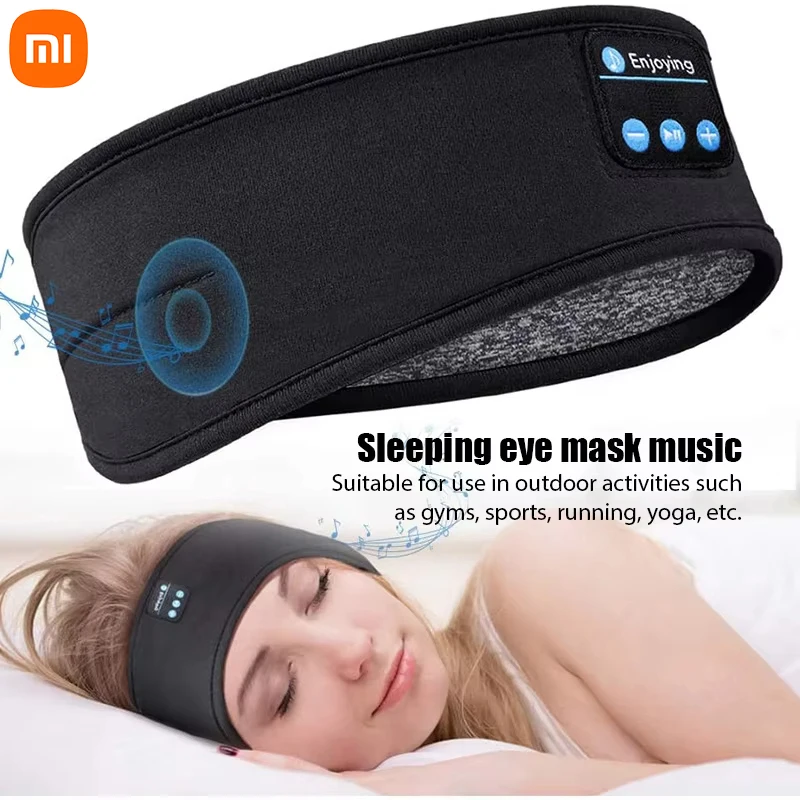 XIAOMI Bluetooth Earphones Sports Sleeping Head Band Elastic Wireless Headphone Eye Mask Wireless Bluetooth Headset Head Band wireless headphone bluetooth earphones