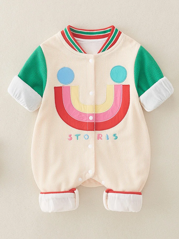 

AYNIGIELL Spring and Autumn New Baby Clothing Set Cartoon Baby jumpsuit High quality Children's Outgoing Rompers