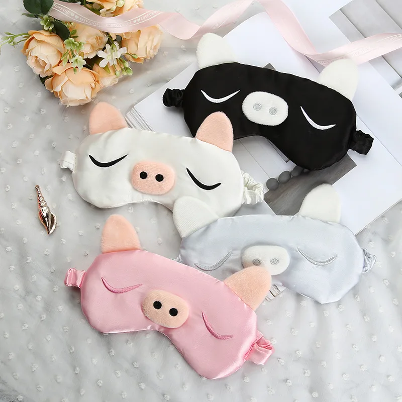 Maschera Per Dormire Silk Eye Dream Night Mask Cover Soft Relax Eyes Bandage Sleeping Blindfold Per Donna Uomo Bambino Night Nap Heath Relaxe