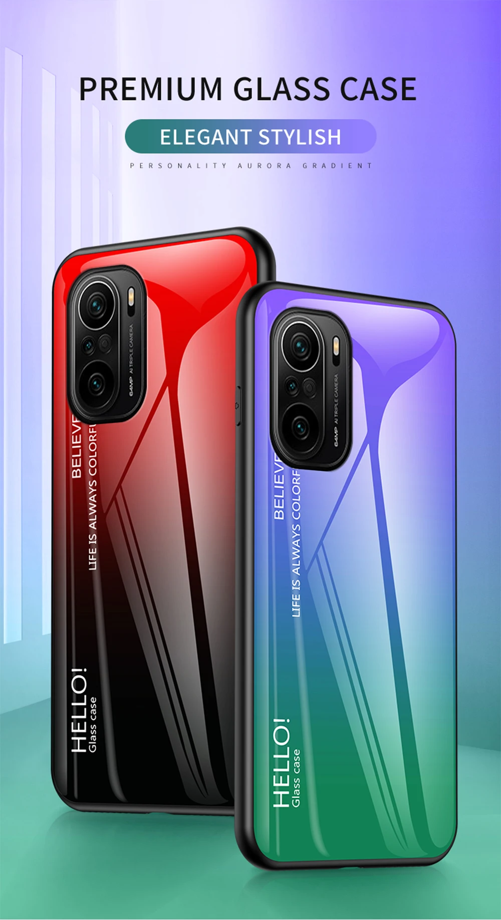 Poco X3 NFC X4 Pro Custodia DECLAREYAO Custodia rigida in vetro per Xiaomi Poco F4 GT F3 F2 Pro M3 M4 Custodia Cornice in silicone Ultra sottile_voghion.com