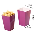 Purple popcorn box