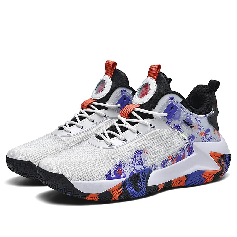 37-47 Men Sneakers Shockproof Basketball Shoes Non-slip Lightweight Breathable Couple Running Shoes