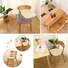 Summer Dining Chair Cushion Thickened Cotton Linen Breathable Cushion Student Horseshoe-shaped Chair Cushion Home Supplies 5