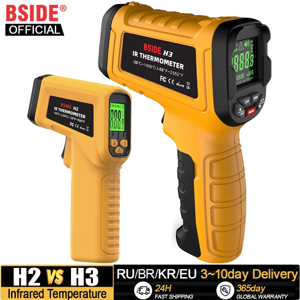 Professional Digital Infrared Thermometer 1400C