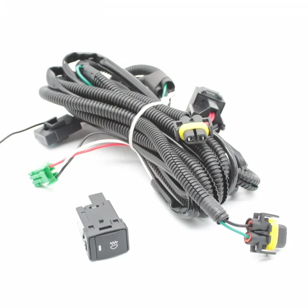 EEMRKE H11 Car Fog Lights Wire Connector + Switch for Nissan X-trail Qashqai J11 Tiida Serena C26 C27 Teana 2013 Navara NP300 detail image 3