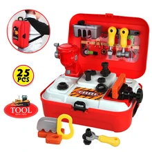 

Baby Miniature Kids Repair Tool Set Emulational Tool Kit Pretend Play Set Educational Toy for Gift Children Boys Girls Games