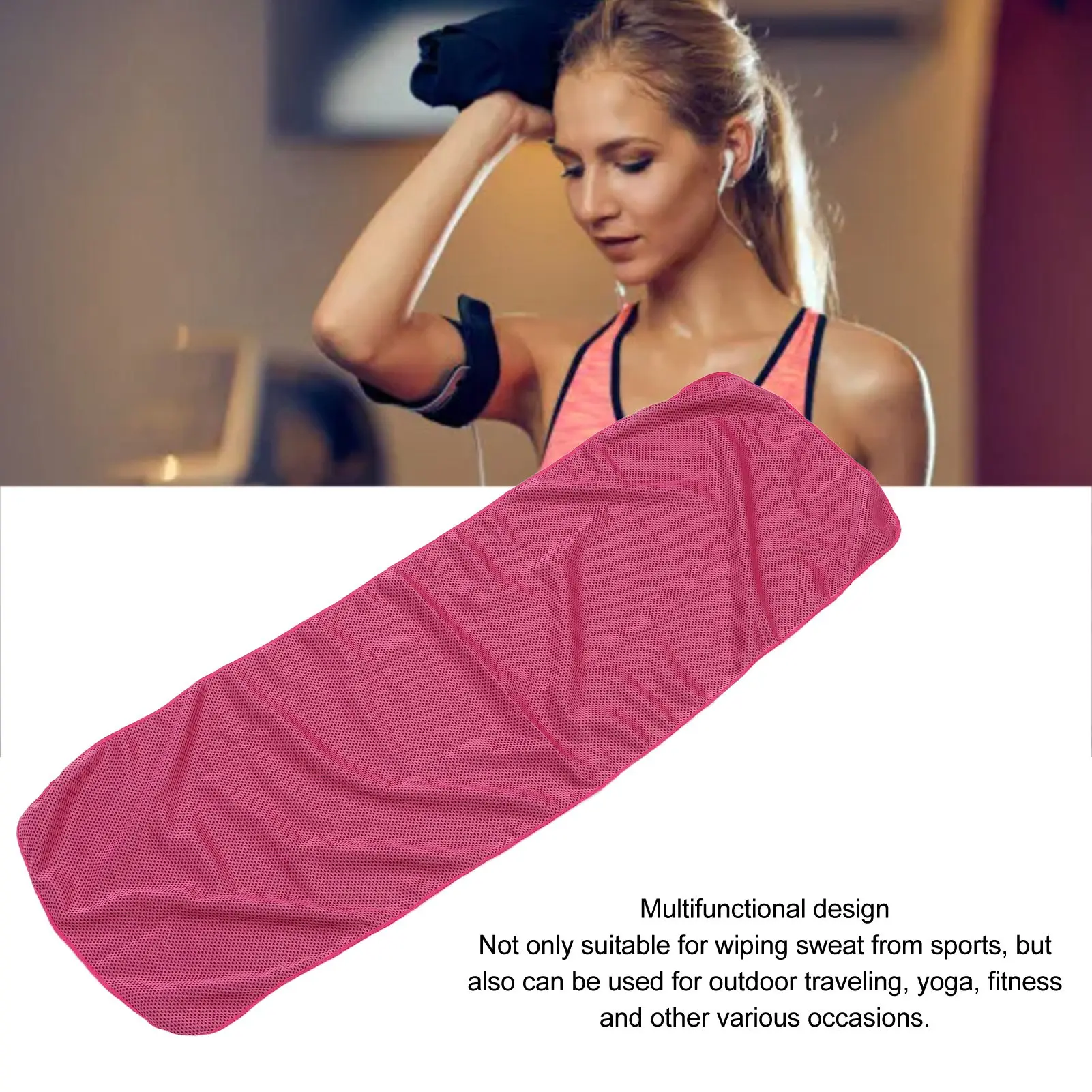 4pcs Cool Sports Towel Summer Cooling Sports Towel Microfiber Ice Breathable Chilly For Yoga Gym Camping Running