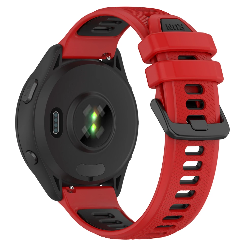 Two-Tone Silicone Strap, 22mm/20mm – Versatile Active Bracelet Watchband