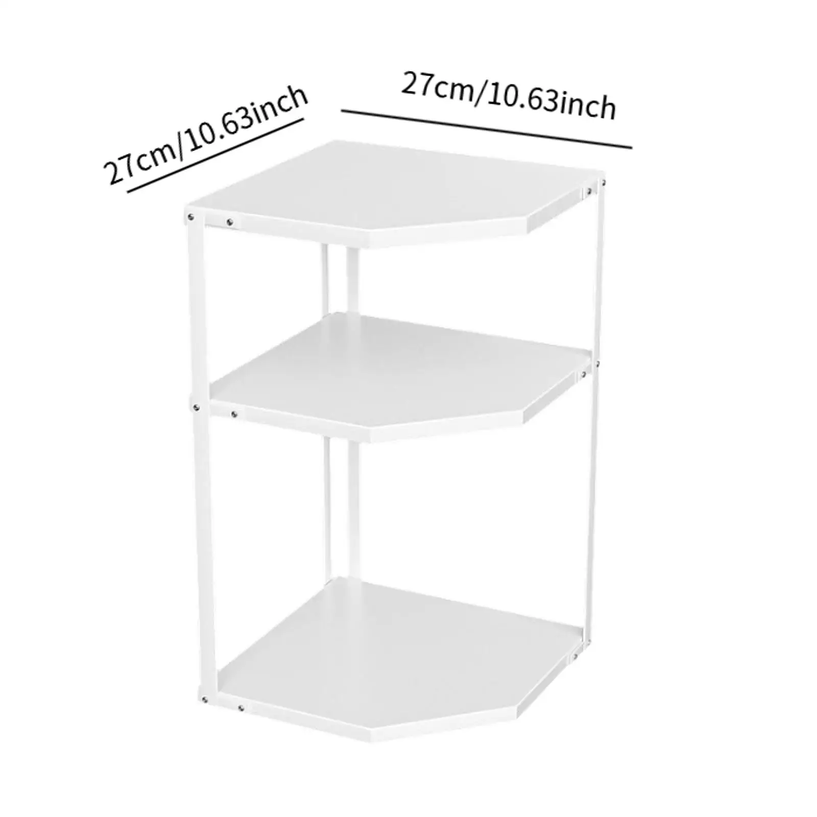 3/2 Tier Cookware Corner Rack Cabinet Organizer Bathroom Counter Storage Organizer for Kitchen Cupboard Enduring Bathroom 6