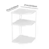 3/2 Tier Cookware Corner Rack Cabinet Organizer Bathroom Counter Storage Organizer for Kitchen Cupboard Enduring Bathroom 6