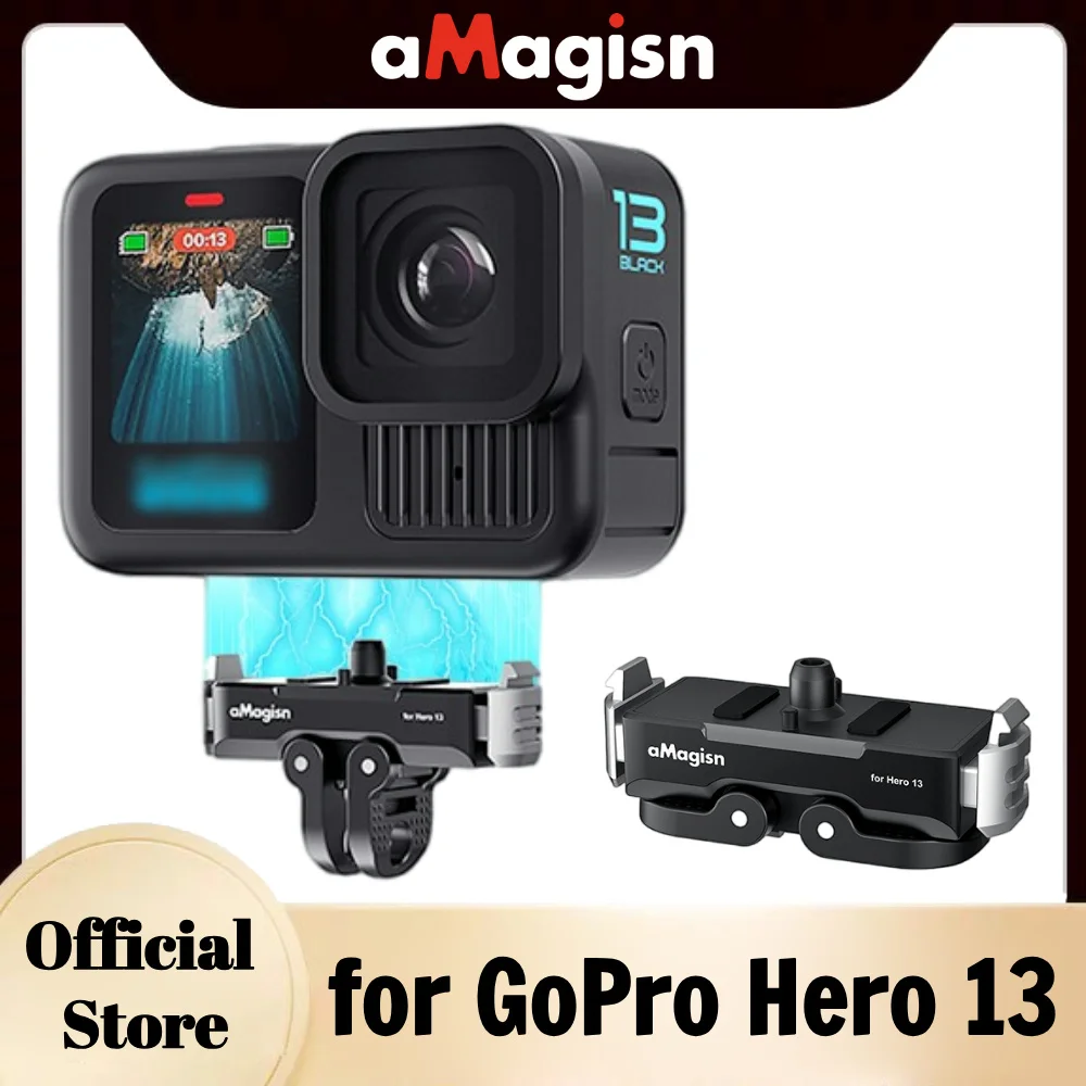 aMagisn Magnetic Quick Release Mount for GoPro Hero 13 Black,with 1/4 ...