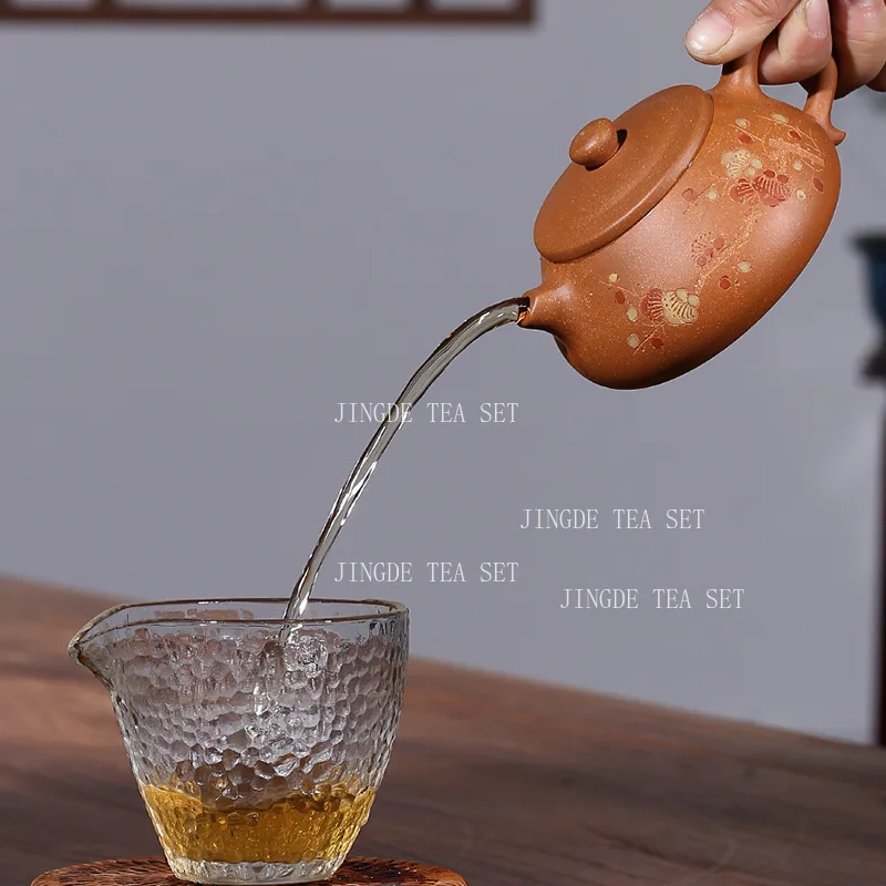 250ml Yixing Purple Clay Teapot High End Household Teapot Tea Set Supplies Jasmine Green Tea Teapot Chinese Tea Pot
