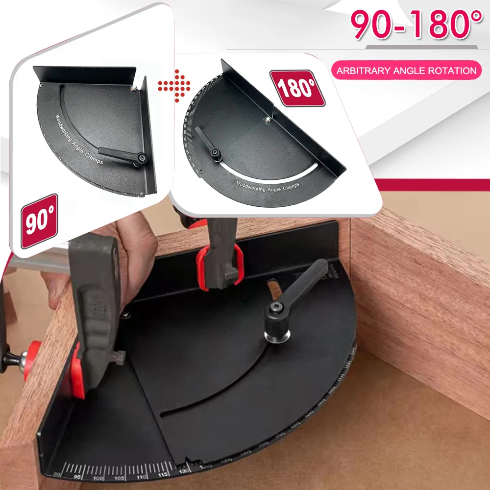 22.5&deg;-180&deg; Degree Adjustable Angle Finder Protractor Woodworking Angle Clamp Woodworking Stainless Steel Protractor