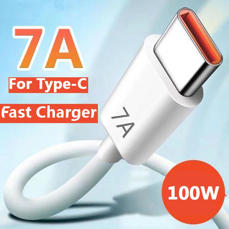 Сверхбыстрый зарядный кабель Tkey 7A, USB C кабели для быстрой зарядки, кабель передачи данных для Huawei Mate 40 30 Xiaomi Samsung, USB-кабель Type -C