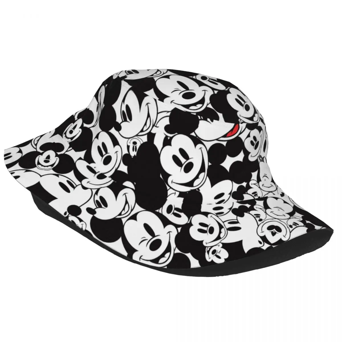 Women Harajuku Mickey Friends Bucket Hat Accessories Bob Hat For Picnic Headwear Lightweight 2