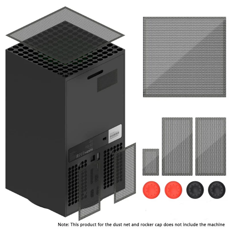 غطاء مرشح مضاد للغبار لسلسلة Xbox X غطاء Thumbstic...