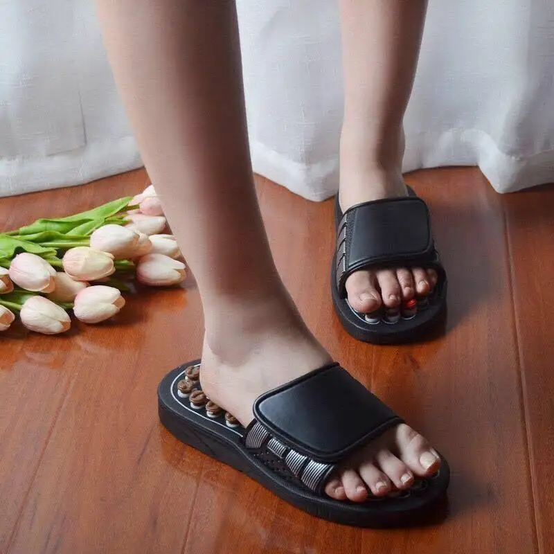 Feet Massage Slippers Foot Reflexology Acupuncture Therapy Massager Walk Stone Shoes Acupuncture Cobblestone Massageador Sandal