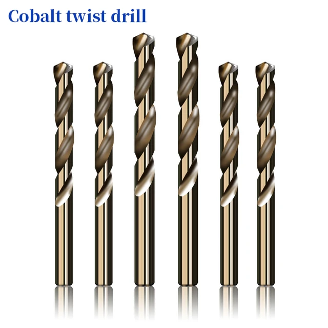 Jeu de forets hélicoïdaux à revêtement Cobalt CMCP 1.0-13mm HSS M35, foret  pour le bois/métal, outils électriques