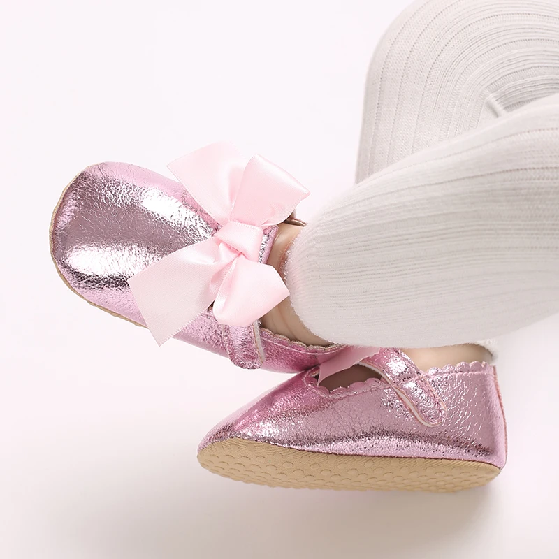 Baby Girl Bow Shoes Summer Soft Sole Princess Skirt Anti Slip First Step Walking 0-18M for baby girl shoes