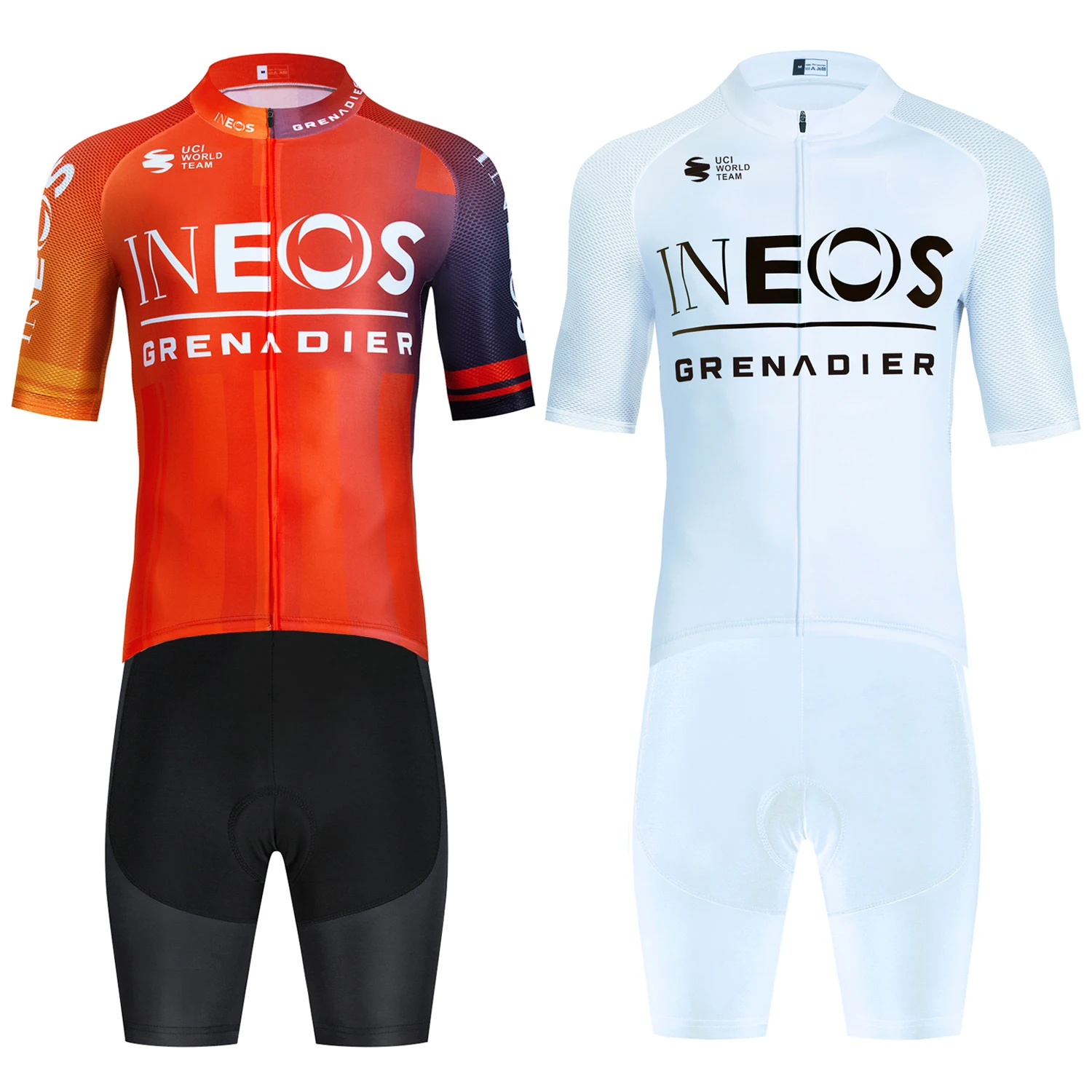 New2024INEOSCyclingJerseyQuickdryTeamProBikeJerseyShortsSet