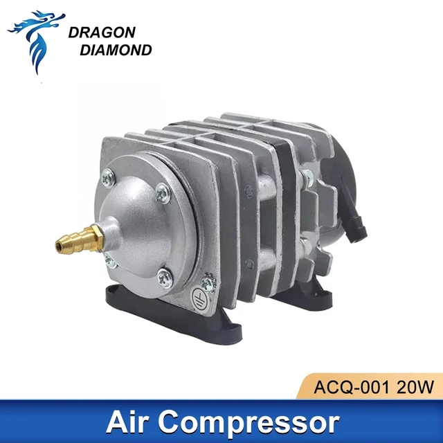 20W Co2 Air Compressor Pump 25Lpm Laser Engraver Electrical Magnetic Pump For Co2 Cutting Machine ACQ-001 2