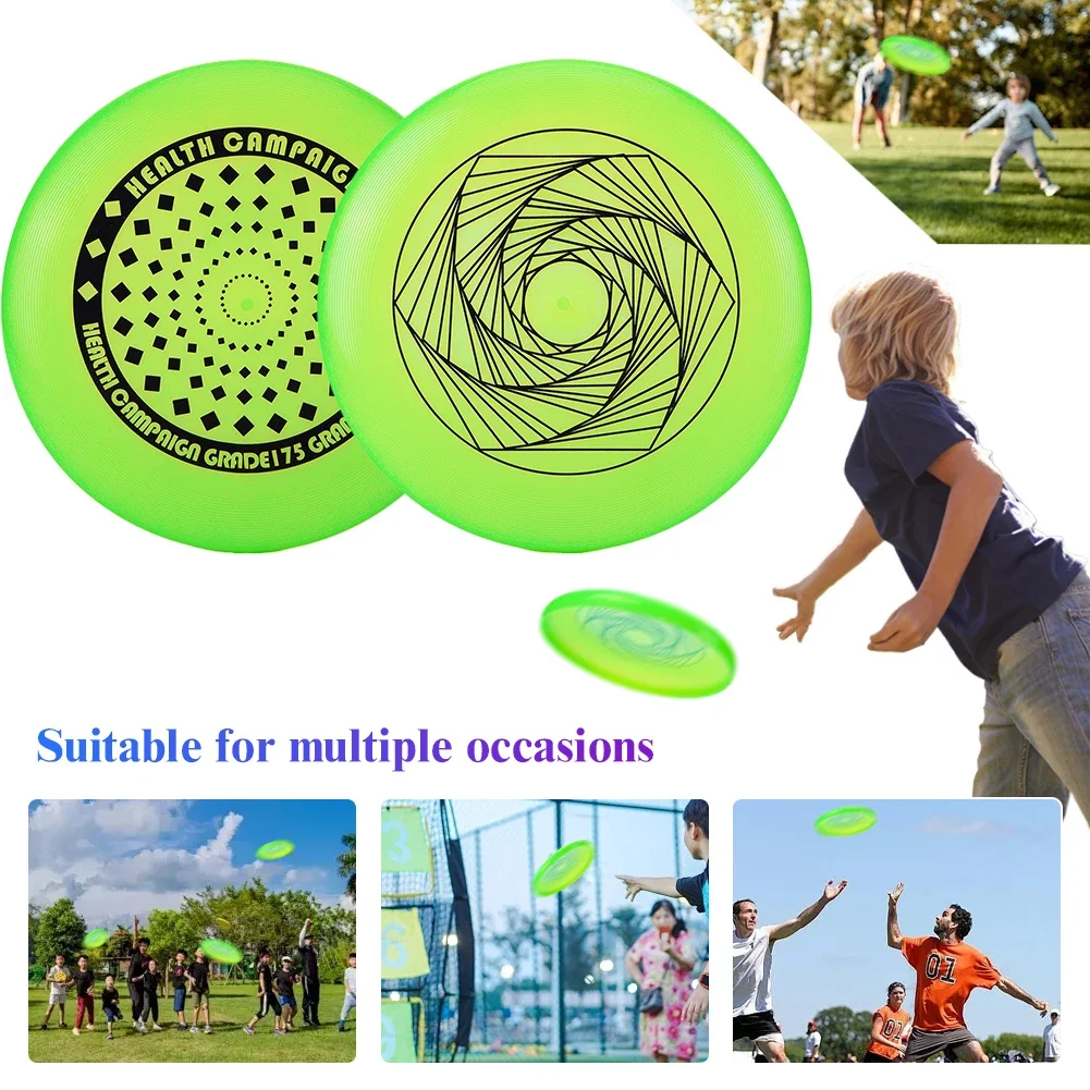 Flying Disc Fluorescence Flying Discs 175g Ultimate Flying Saucer Glow in Dark Ultimate Discs Outdoor Sports Beach Camping Game