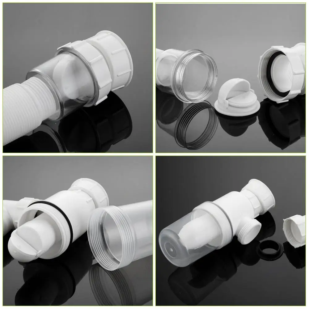 Description Picture 3 of itemSink Drain Pipe Sewer Drain Hose Telescopic Flexible Washing Basin Sink Drain Tube Kitchen Sink Bathroom  Accessories