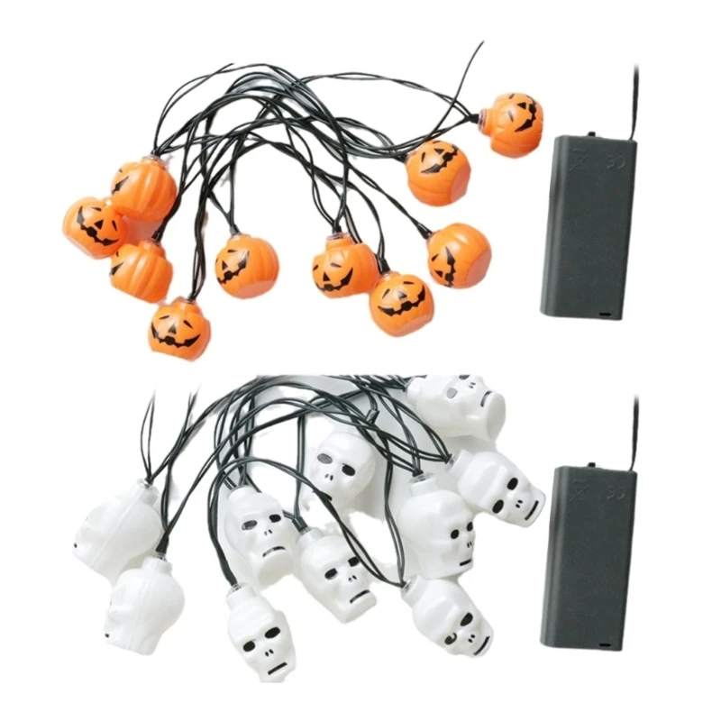

Battery String Light Pumpkin Lantern Decoration Spooky and Fun Party Prop M89B