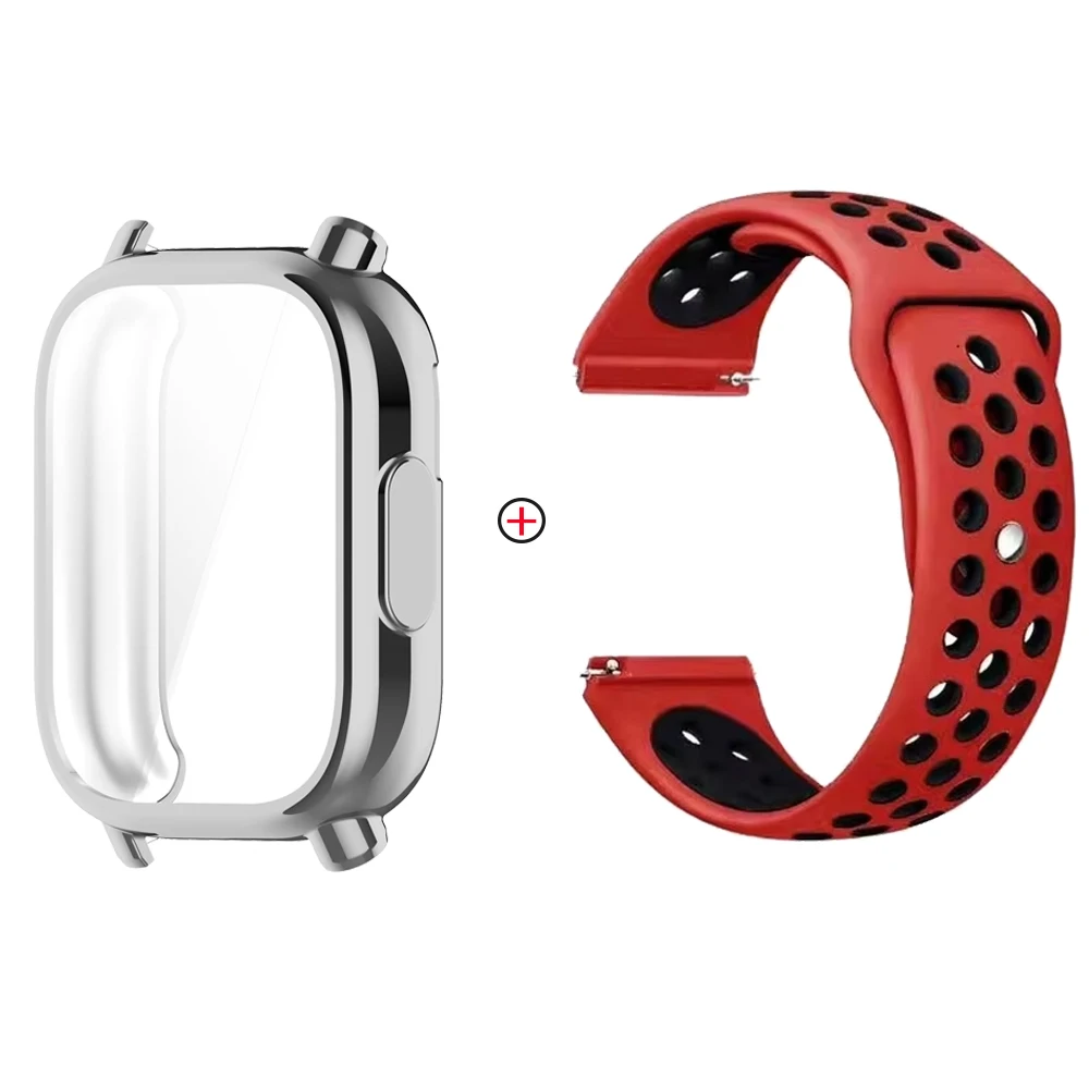 Soft Silicone Strap with TPU Case and Screen Protector