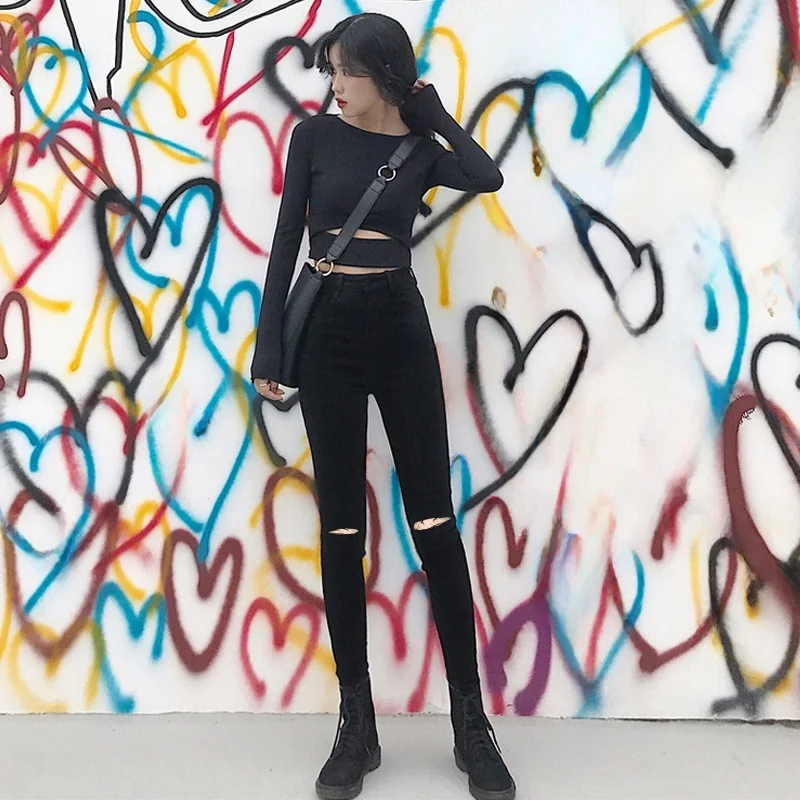 Black ripped/unisex