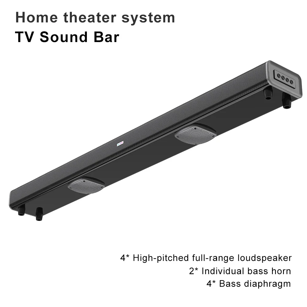 Home Theater Echo Wall Tv Soundbar 99Cm Di Lunghezza Con Doppio Subwoofer Cinema Bluetooth Soundbox Altoparlante Audio Multifunzione