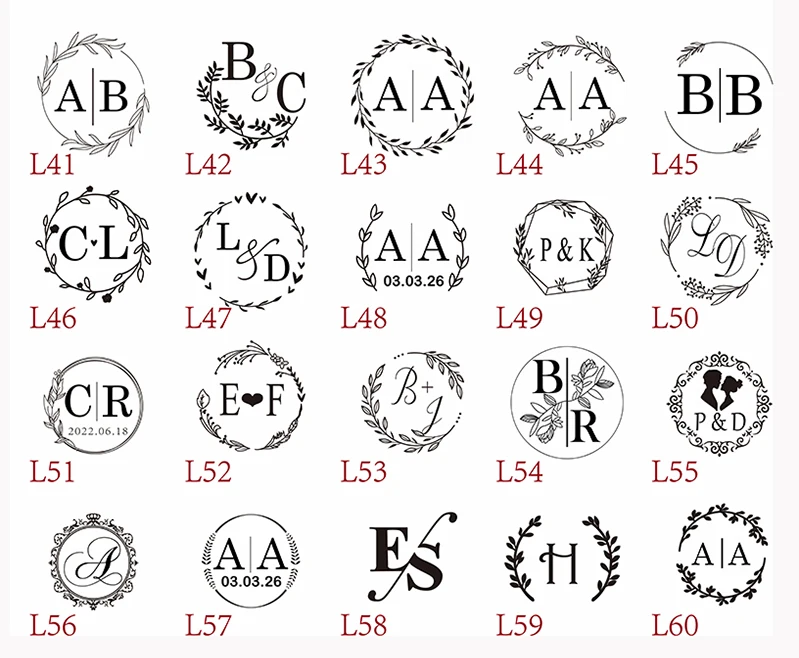 Custom Wax Seal Stamp Kit for Wedding Invitation wax seal stamp rubber stamp kit