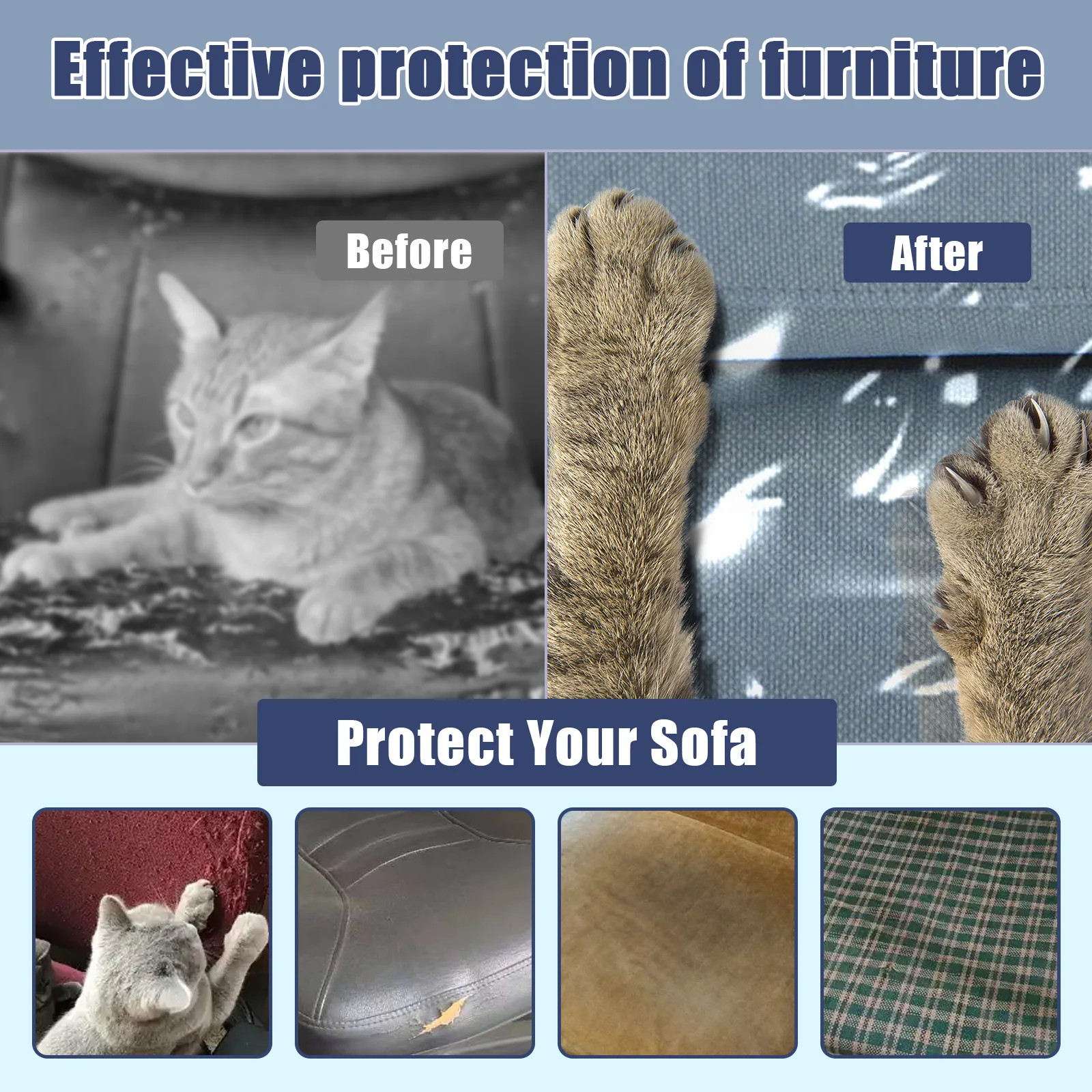 Clear Couch Cover Pet Waterproof Sofa Cover For Cat Scratching Post Protection 1/2/3 Seat Plastic Couch Furniture Protector sofa cover,furniture cover