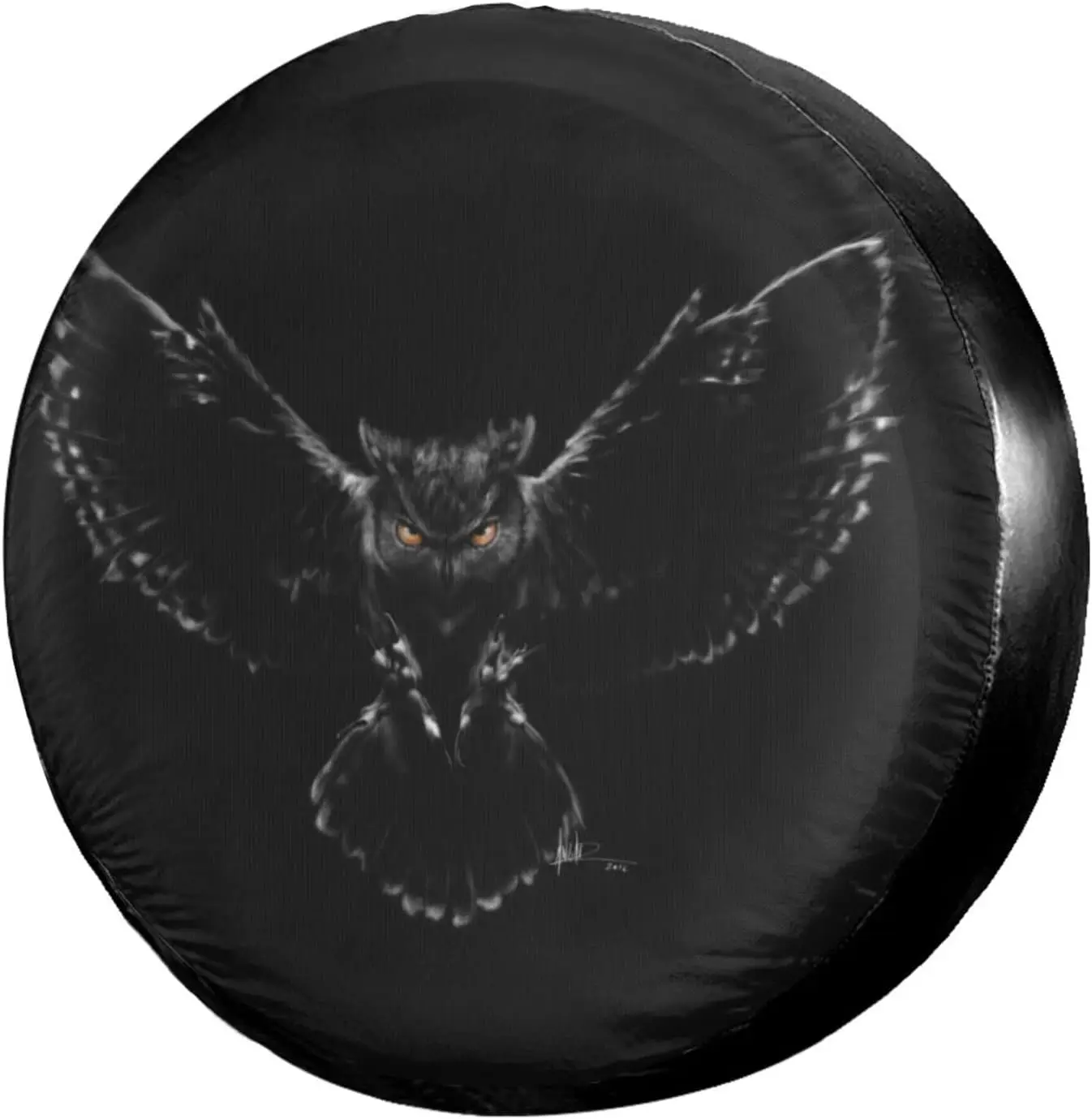 

Owl in The Night Spare Tire Cover Dust-Proof Wheel Tire Cover Fit Trailer RV SUV and Many Vehicle 14 15 16 17 Inch