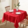 Red Rectangle Satin Tablecloth, Wedding Table Cloth, for Christmas, Baby Shower, Birthday Events, Banquet Decor, Home Dining 5