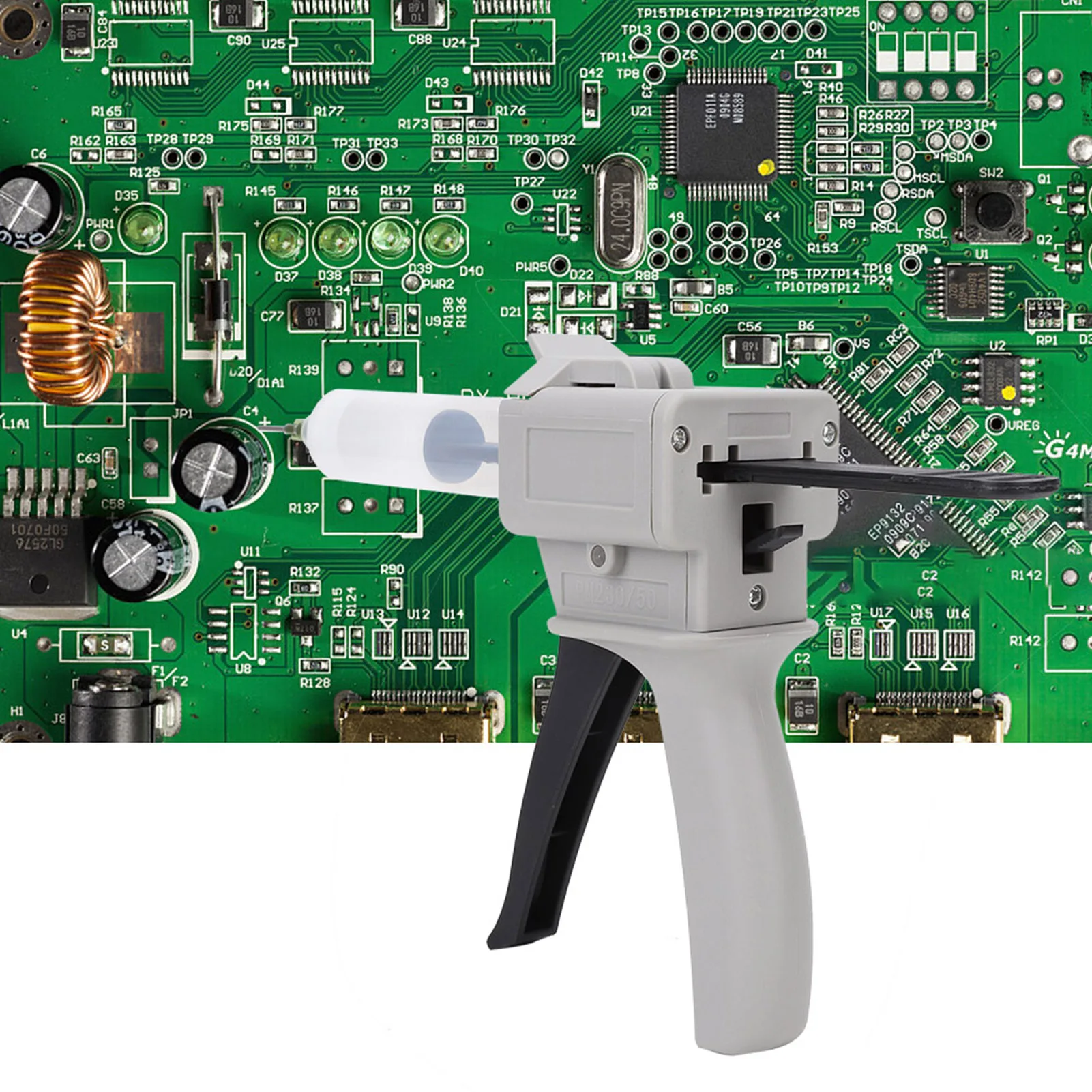 Hot Melt Glue Gun Hot Glue Gun 30ml Dispenser Glue Gun Plastic Manual Single Tube Handle Tool For Pressing Squeezing Single Liquid Gun Glue Handle Tool