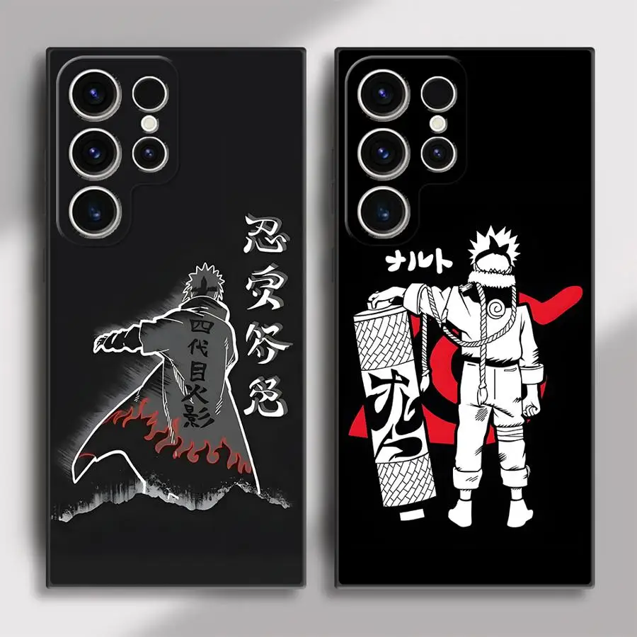 Sleek Namikaze Minato Black Soft Phone Cover Case
