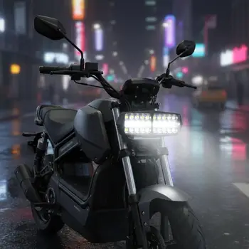 Faro per Bici Elettrica E-Bike 30 LED Alta Luminosità Impermeabile 12V-80V per Pendolarismo Quotidiano e Ciclismo