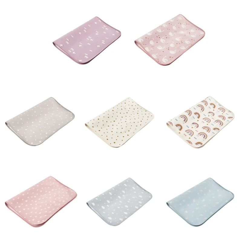 

Baby Diaper Changing Pad Waterproof Travel Change Mat Liner for Infant Cotton Diapering Sheet Protector Strong Absorbent