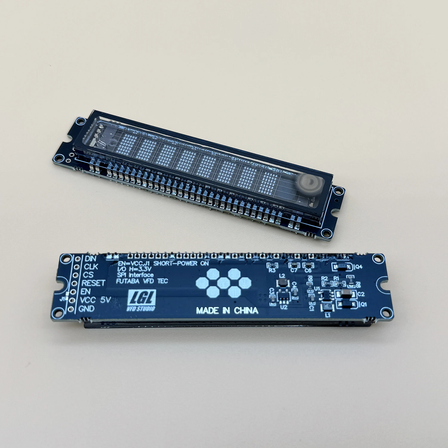 8 Bit 16-Bit Dot Matrix Board VFD Module Screen Graphical Lattice for Arduino C51 STM32 Microcontroller VFD Fluorescent Display 3
