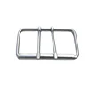 Stainless Steel Double Pin Buckle Solid Cowboy Belt Hardware Roller Wastband Head 52mm 60mm 4
