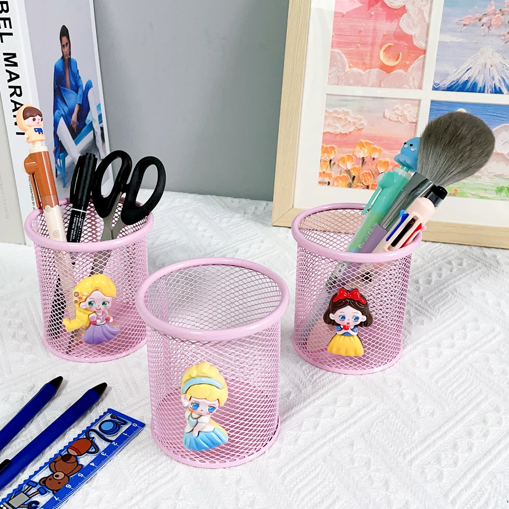 Cartoon Disney Princess Pencil Case Makeup Case Pen Holder Storage Box