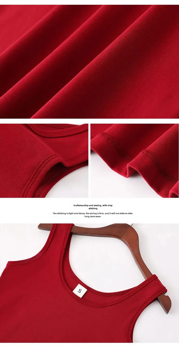 Slimming Medium-length Sleeveless Tank Top Dress