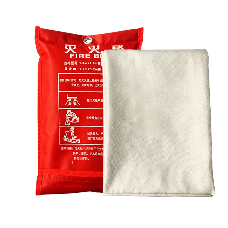 VITCOCO 1.2m*1.2m Fire Blanket Electric Welding Fire Blanket Protection Flame Retardant Glass Fiber
