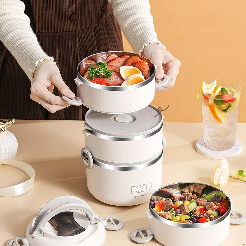 Bento Lunch Box Japanese Multilayer Stainless Steel Bento Box Food Container Storage Portable Thermos Food Jar Kid Bento Box - 3