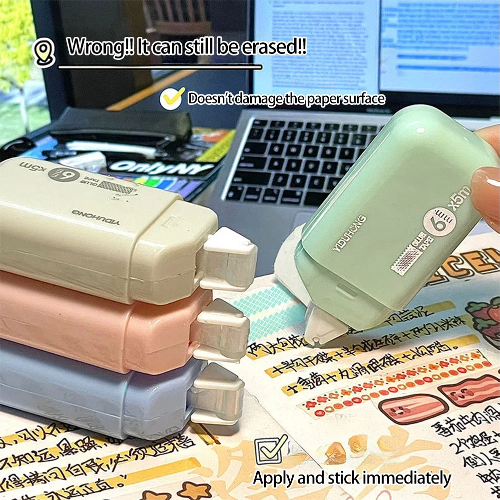 이지 티어 양면 접착 테이프 4개 DIY 스크랩북킹 스티커 양면 접착 도트 글루 테이프 펜 모양 도트 글루 테이프