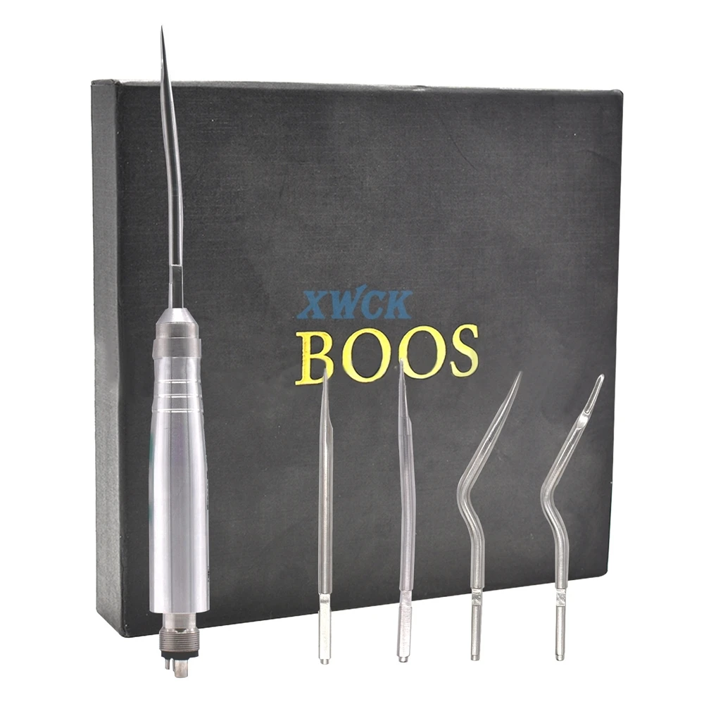 1Set Dental Tooth Extraction Surgery Instruments Turbine Pneumatic Elevator Set Tools with 5